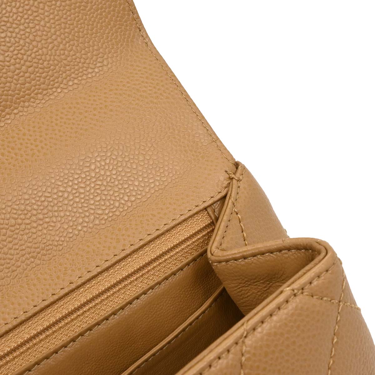 Chanel Beige Caviar Top Handle Handbag