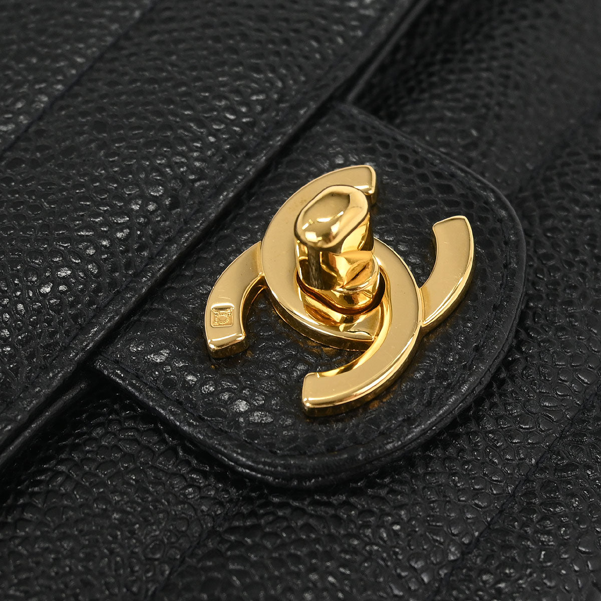 Chanel Black Caviar Mini Classic Square Flap Bag