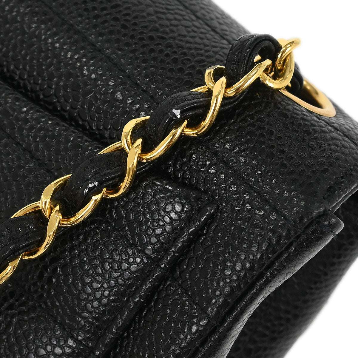 Chanel Black Caviar Mini Classic Square Flap Bag