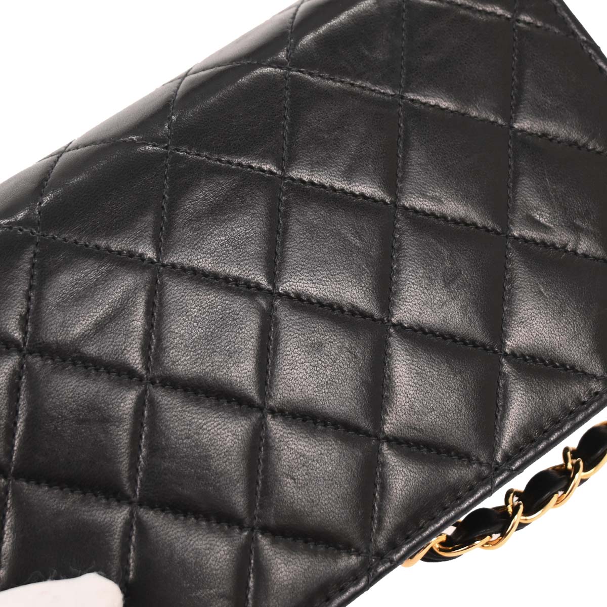 Chanel Black Lambskin Turnlock Mini Full Flap Shoulder Bag