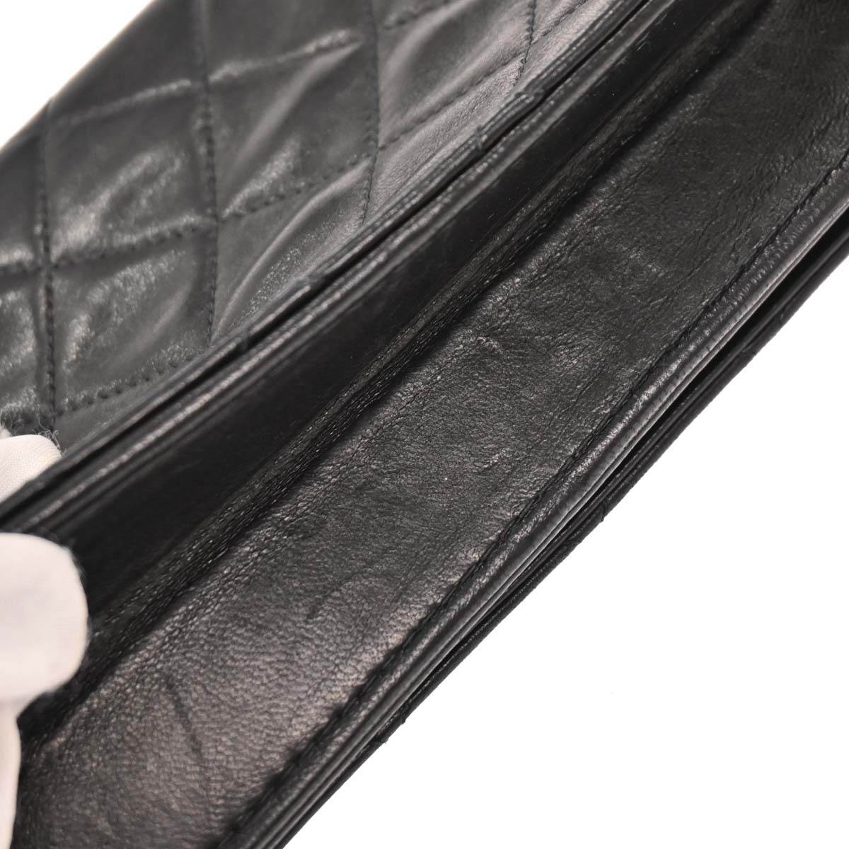 Chanel Black Lambskin Turnlock Mini Full Flap Shoulder Bag
