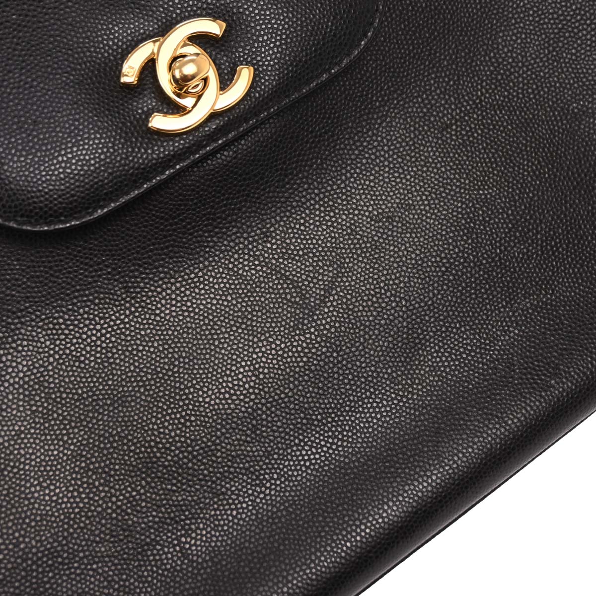 Chanel Beige Caviar Top Handle Handbag