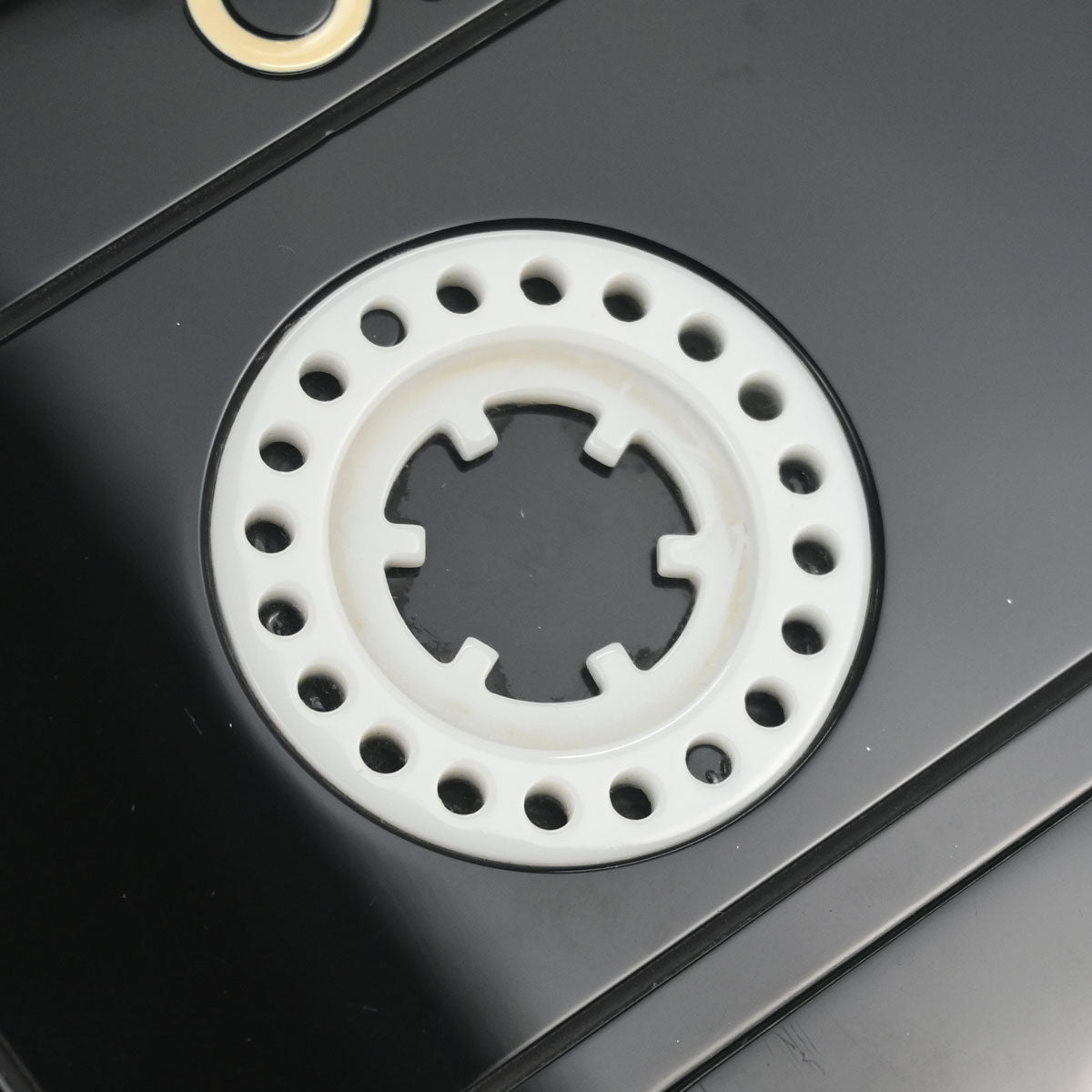 Chanel Black Acrylic Cassette Tape Clutch Bag