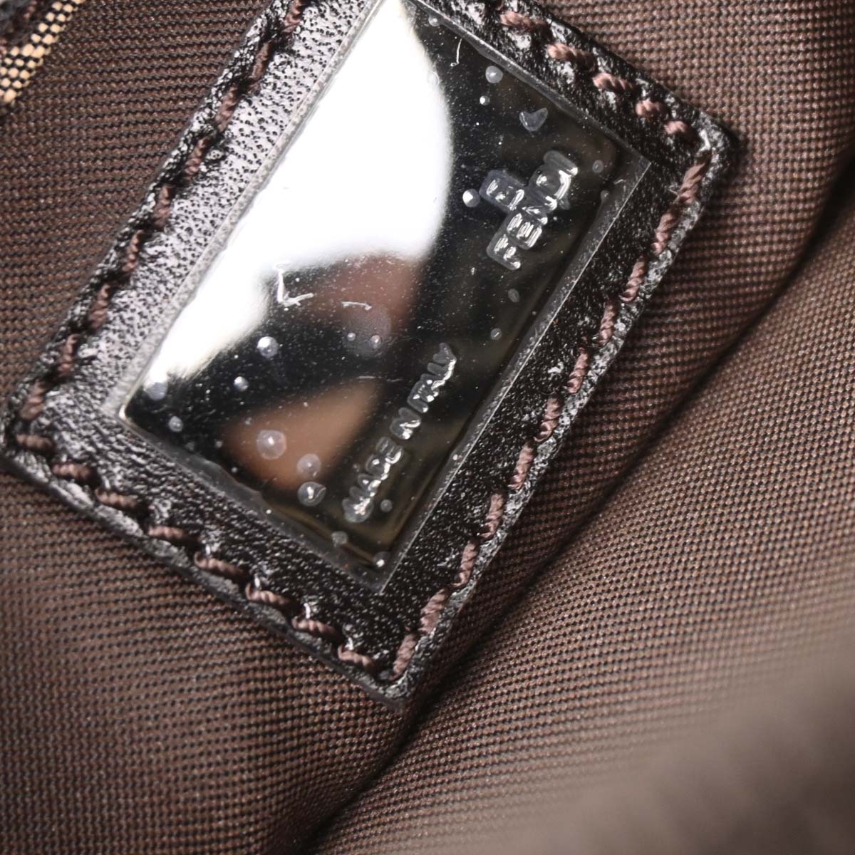 Fendi Brown Zucchino Handbag
