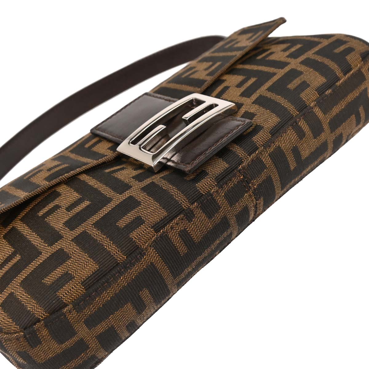 Fendi Brown Zucca Baguette Handbag