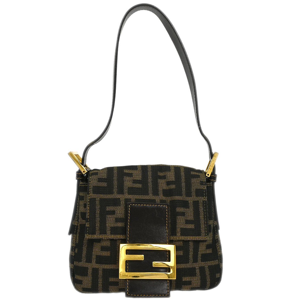 Fendi Brown Canvas Zucca Handbag