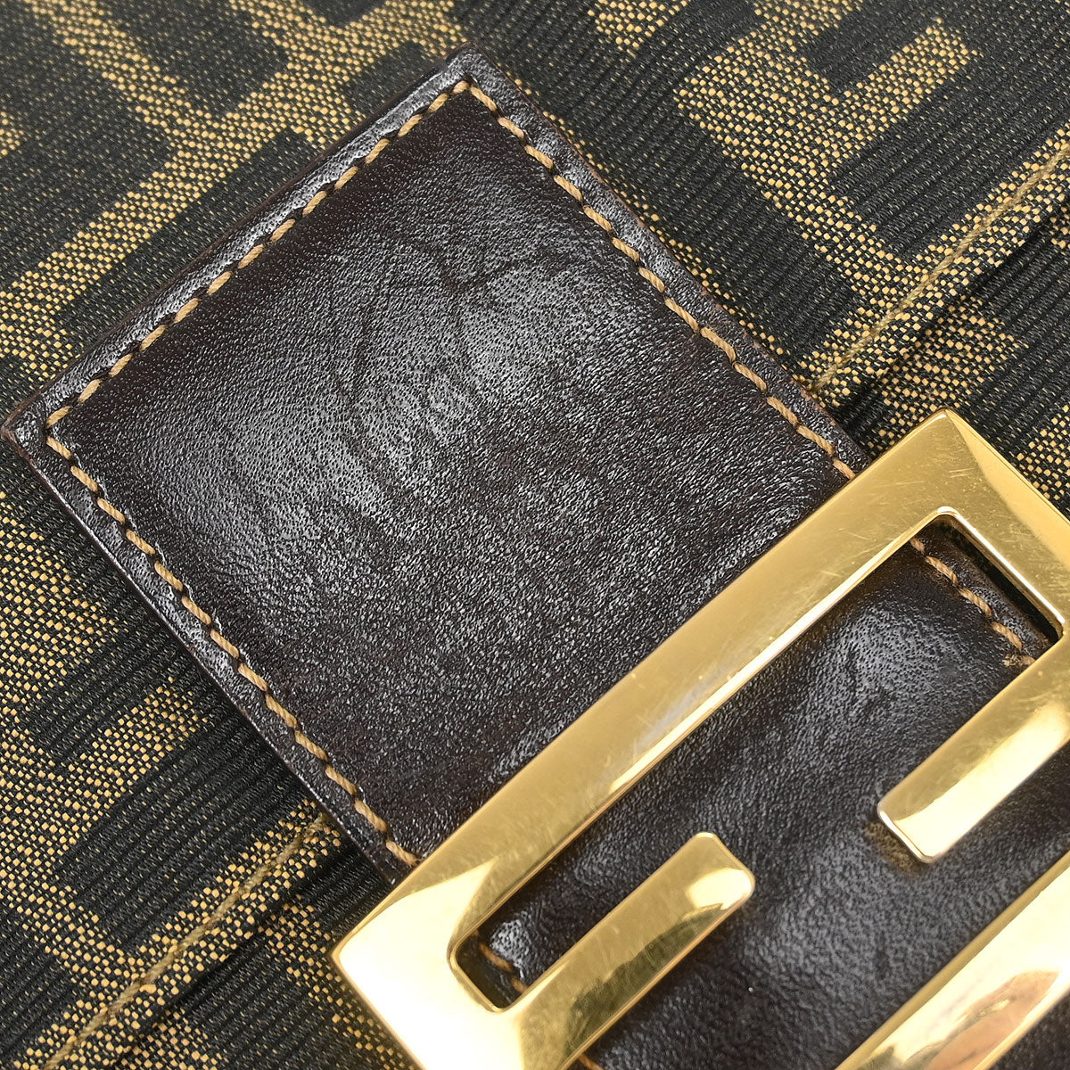 Fendi Brown Canvas Zucca Handbag