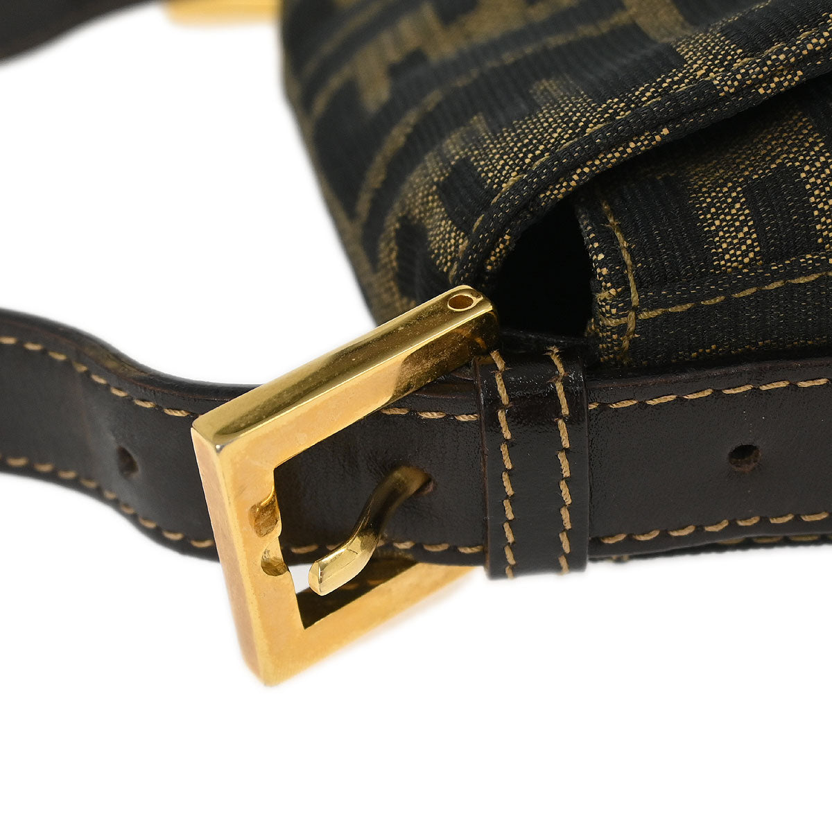 Fendi Brown Canvas Zucca Handbag