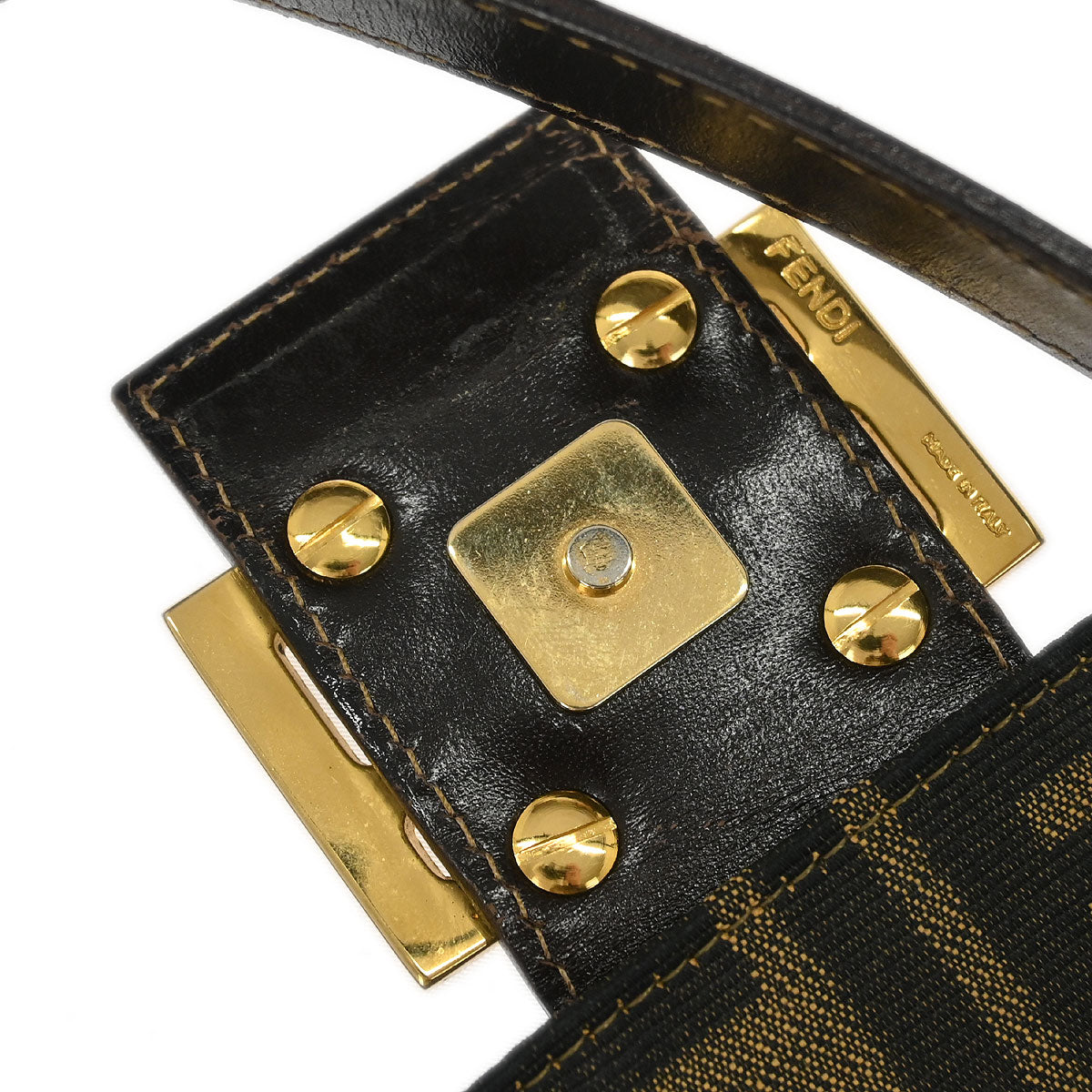 Fendi Brown Canvas Zucca Handbag