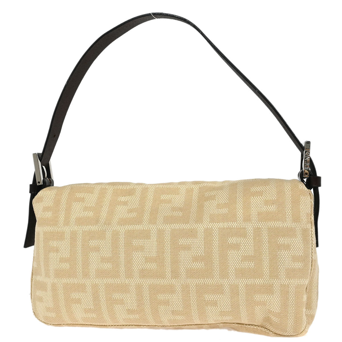 Fendi Beige Zucca Baguette Handbag