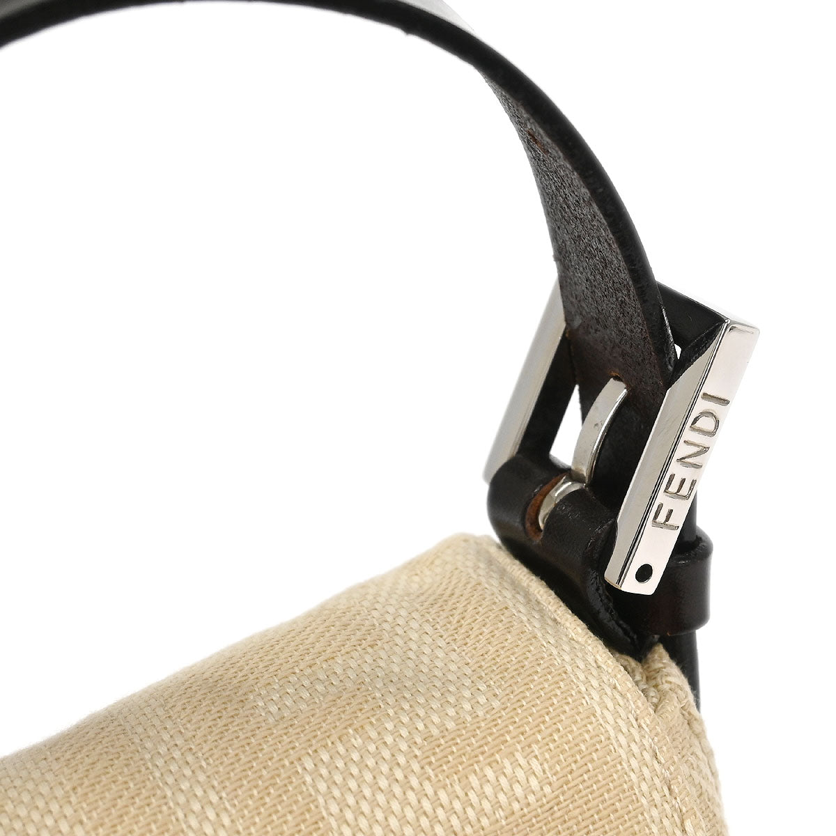 Fendi Beige Zucca Baguette Handbag