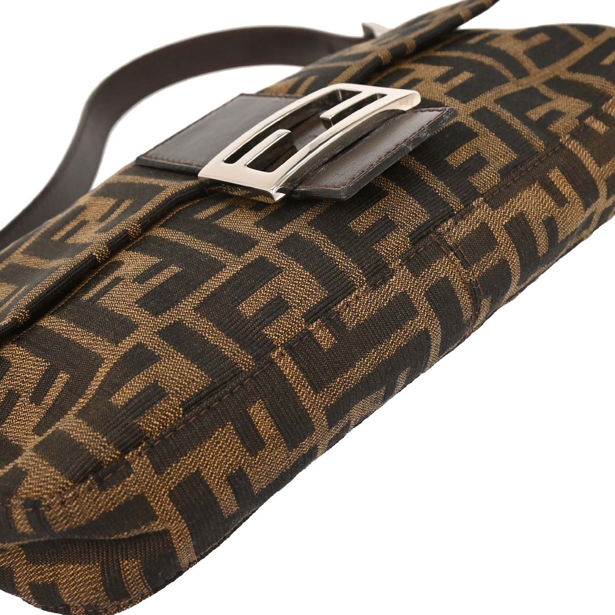 Fendi Brown Zucca Baguette Handbag
