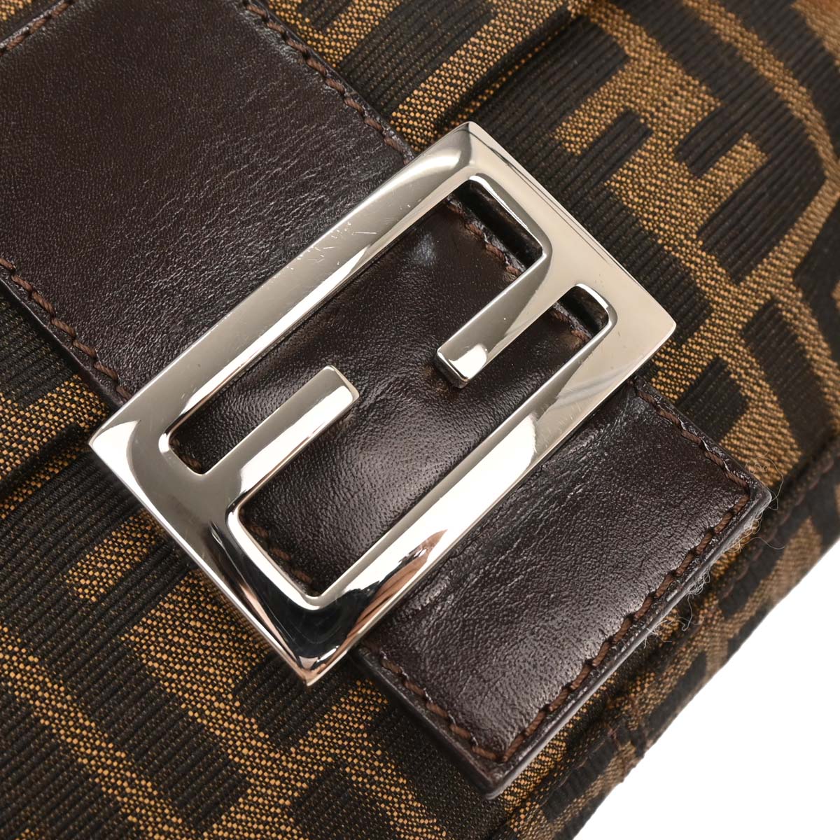 Fendi Brown Zucca Baguette Handbag