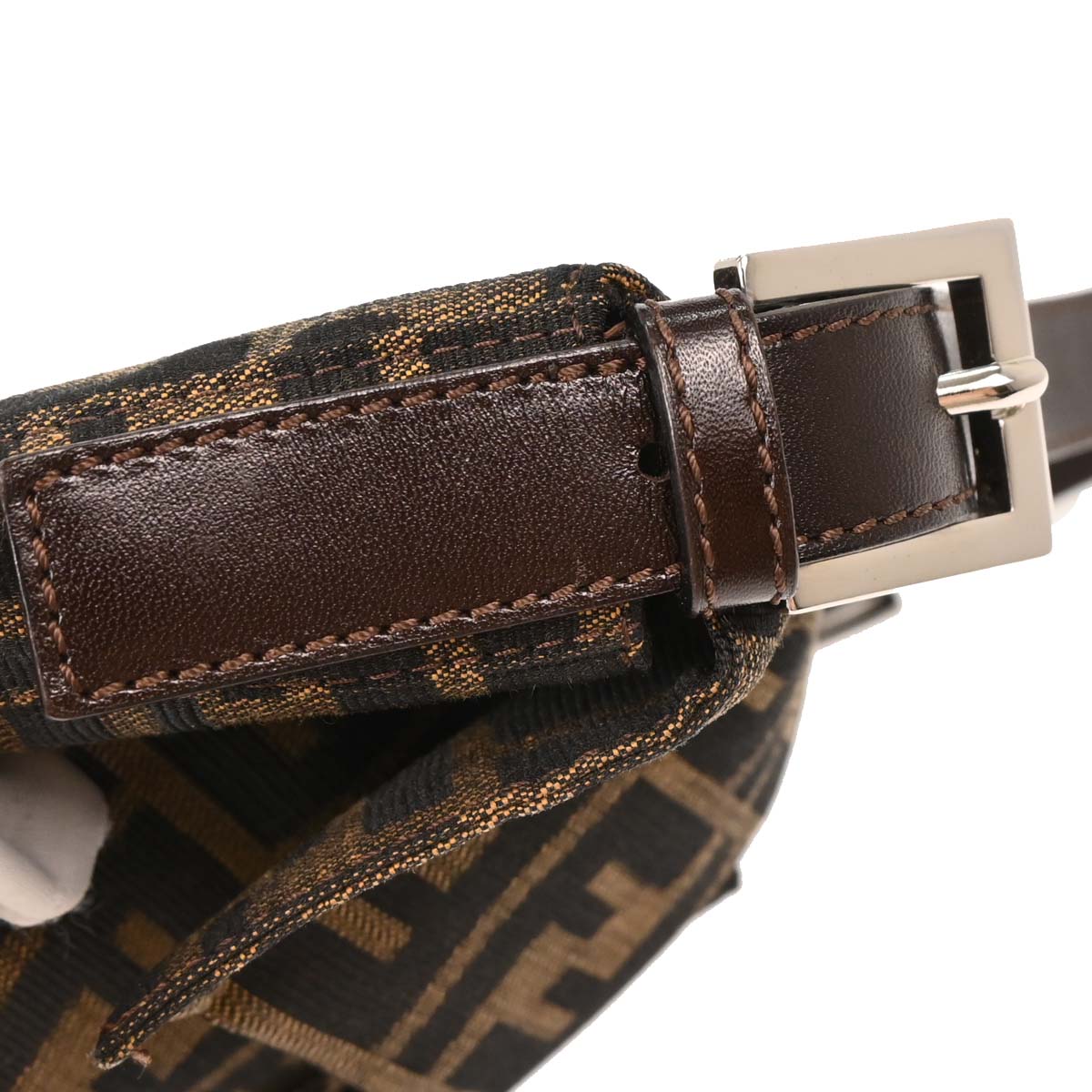 Fendi Brown Zucca Baguette Handbag