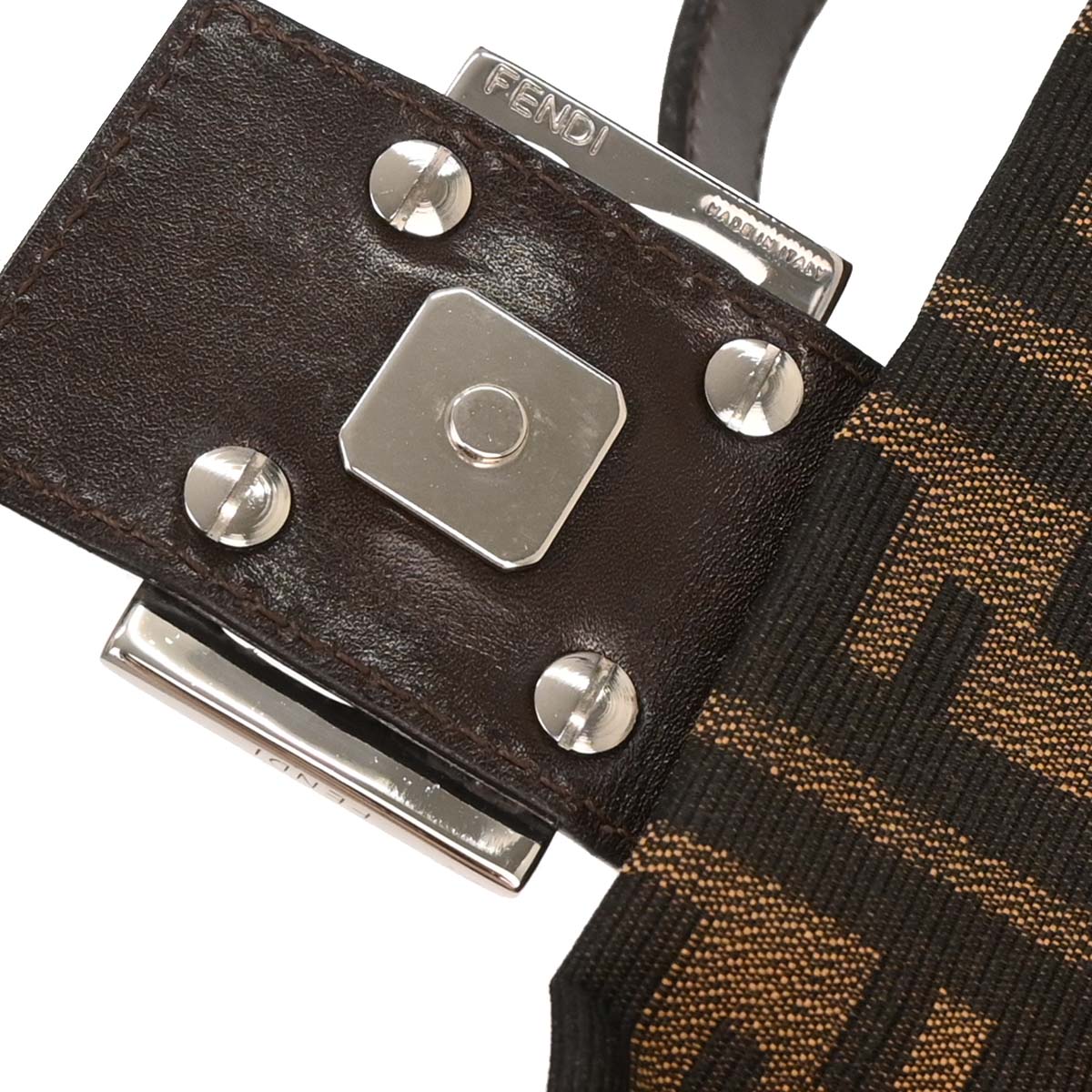 Fendi Brown Zucca Baguette Handbag