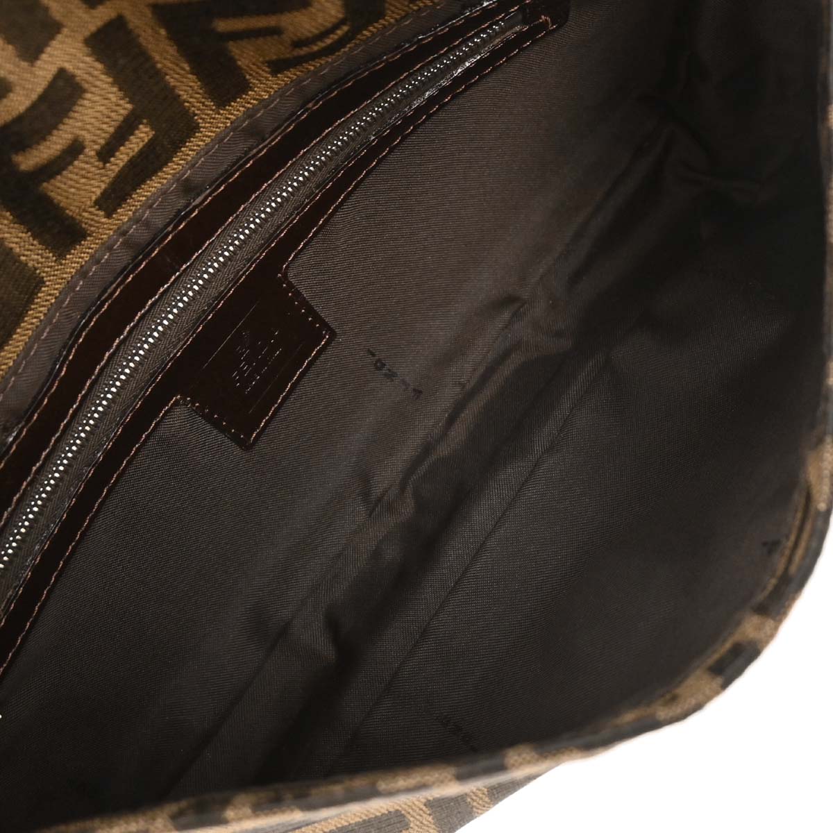 Fendi Brown Zucca Baguette Handbag