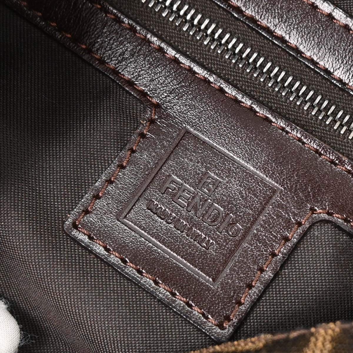 Fendi Brown Zucca Baguette Handbag