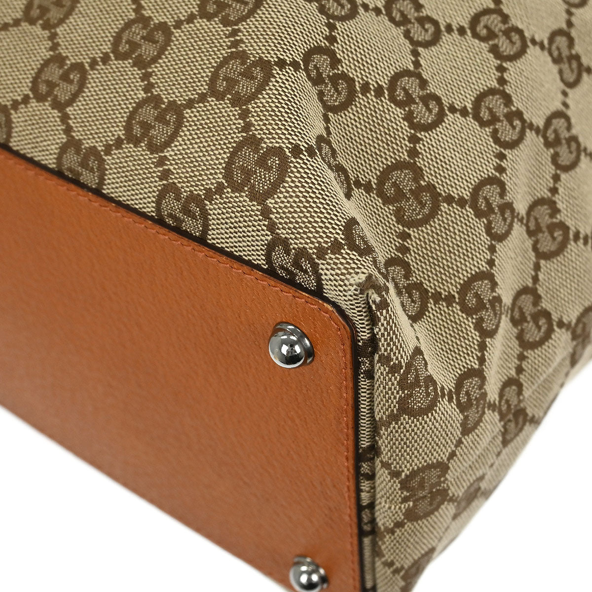 Gucci Beige Canvas GG Tote Handbag