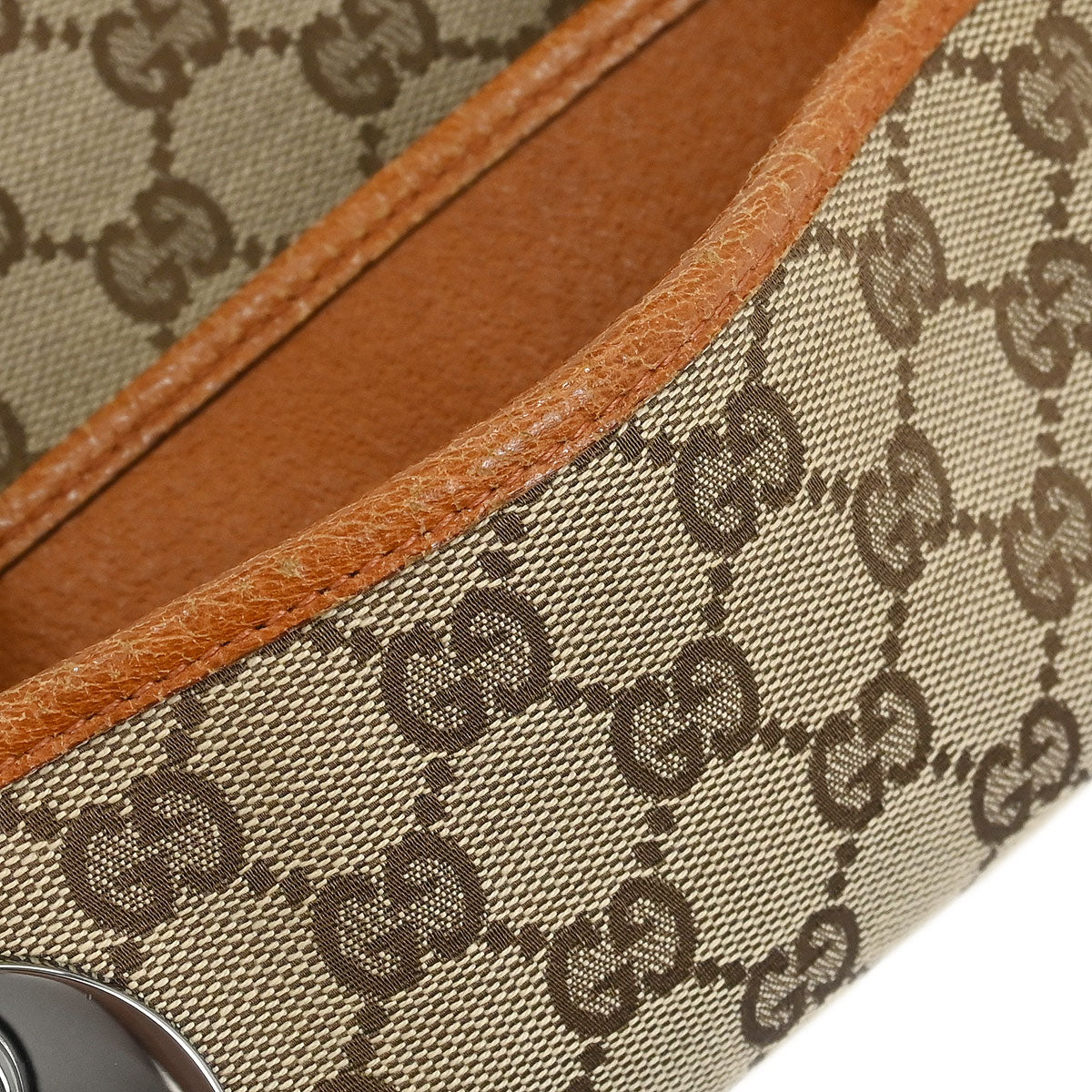 Gucci Beige Canvas GG Tote Handbag