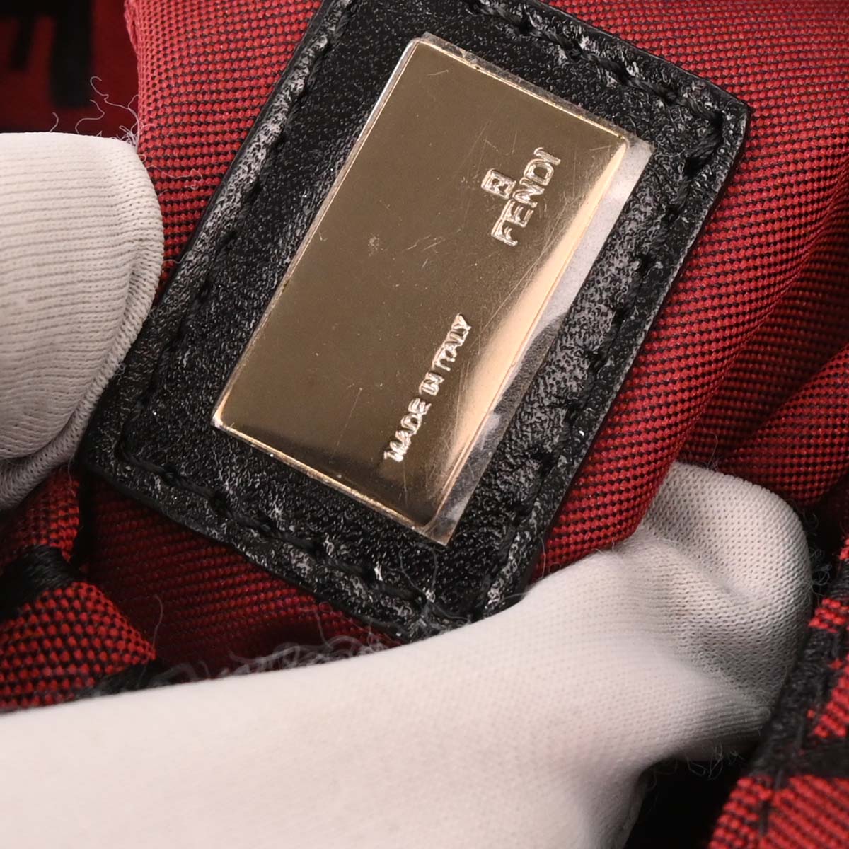 Fendi Red Zucchino Handbag