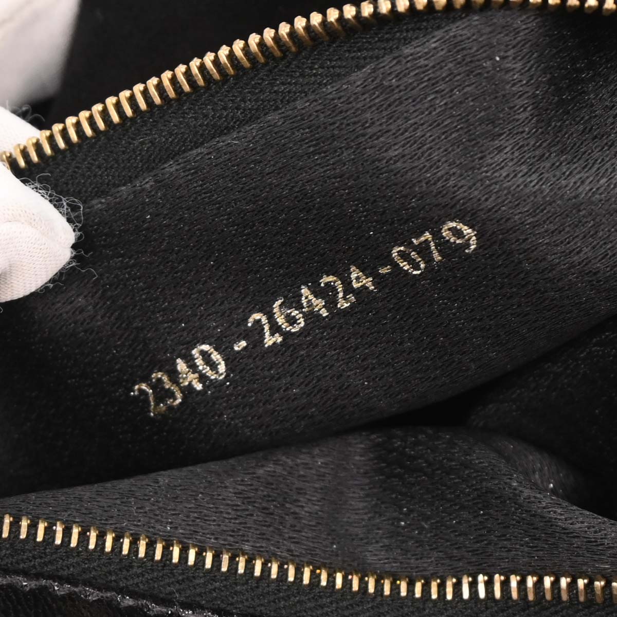 Fendi Black Suede Baguette Handbag