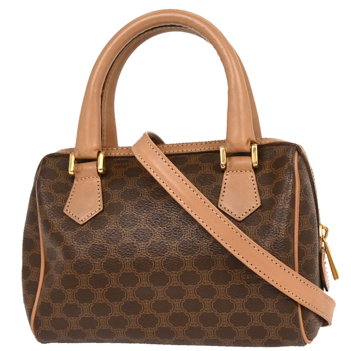 Celine Brown Macadam 2way Handbag