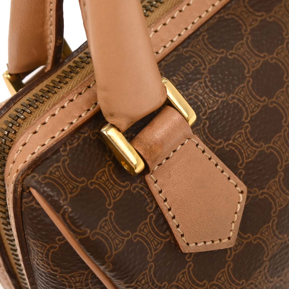 Celine Brown Macadam 2way Handbag