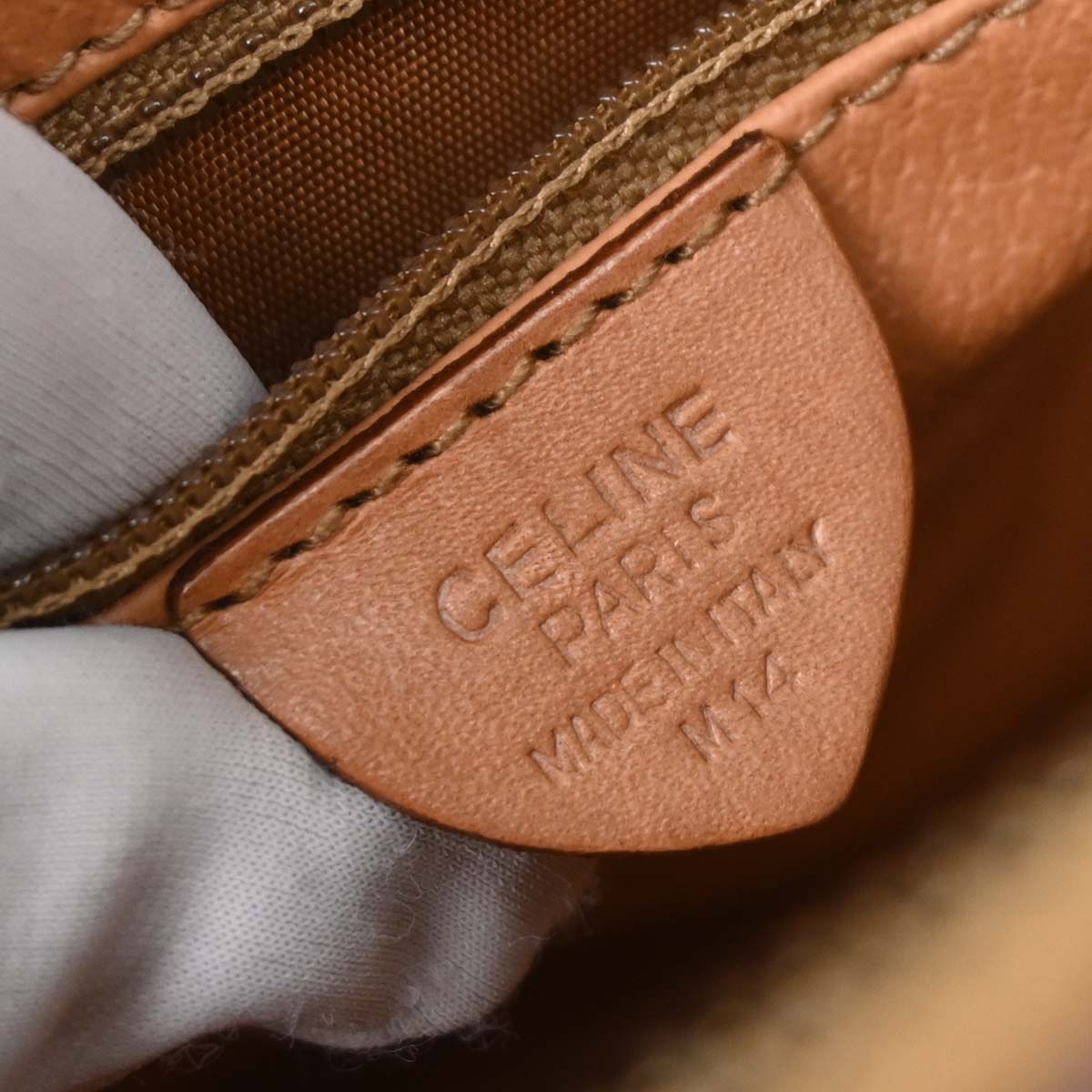 Celine Brown Macadam 2way Handbag