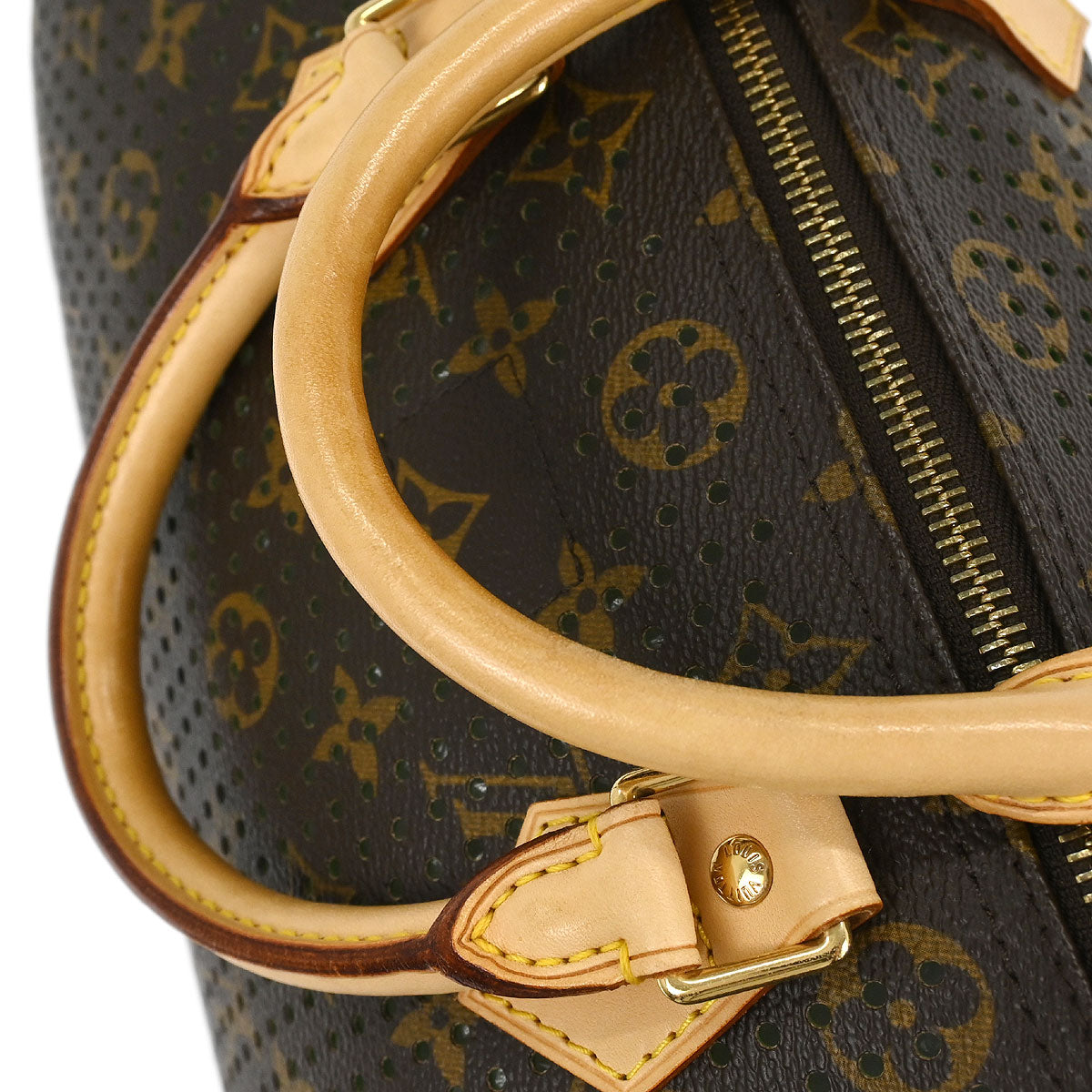 Louis Vuitton Green Monogram Perforated Speedy 30 Handbag M95181