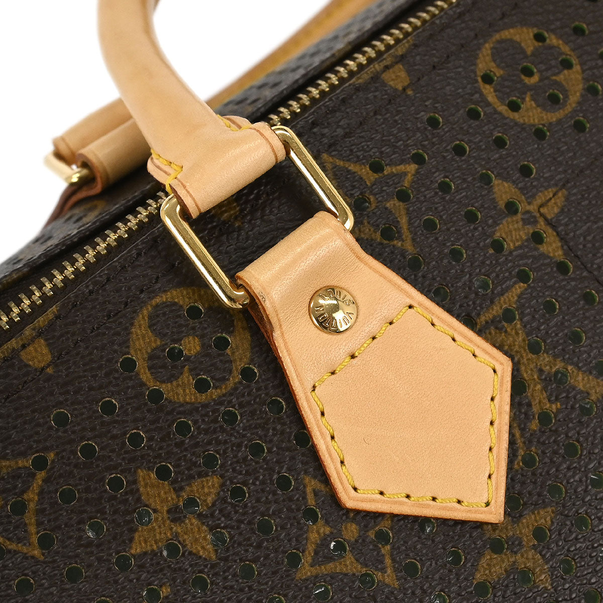 Louis Vuitton Green Monogram Perforated Speedy 30 Handbag M95181