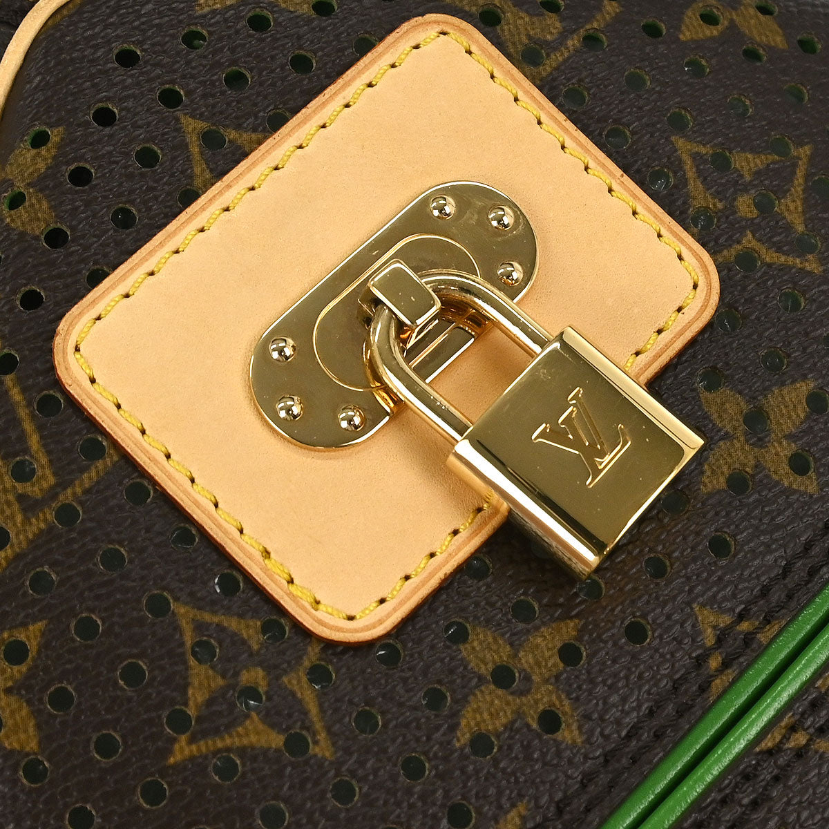 Louis Vuitton Green Monogram Perforated Speedy 30 Handbag M95181
