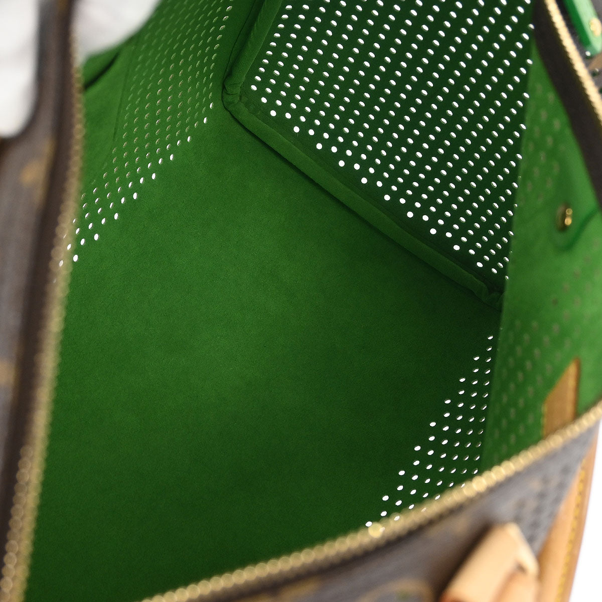 Louis Vuitton Green Monogram Perforated Speedy 30 Handbag M95181