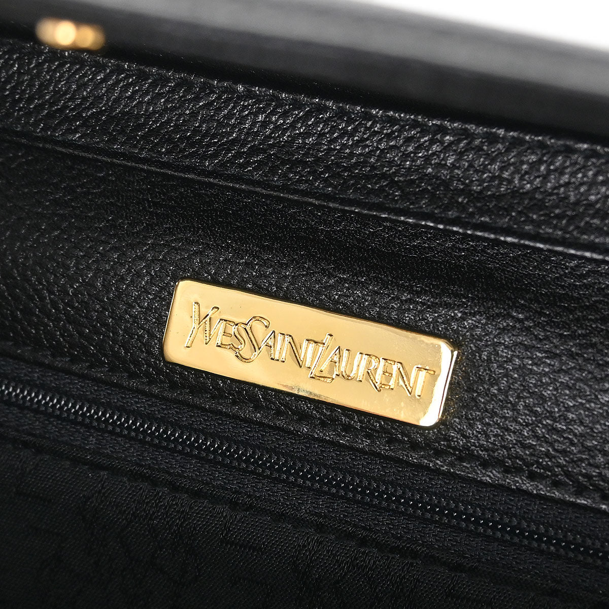 Yves Saint Laurent Black Leather Shoulder Bag