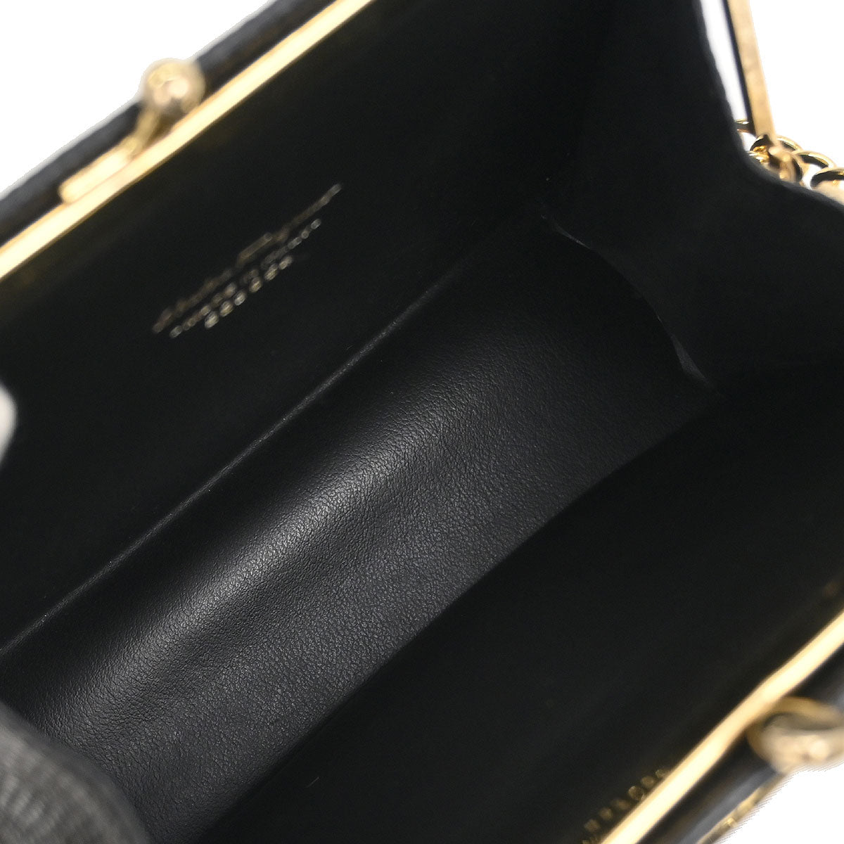 Salvatore Ferragamo Black Vara Bow Chain Shoulder Bag