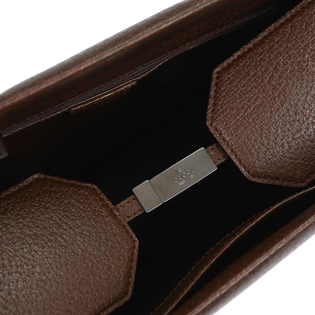 Gucci Brown Pigskin Bamboo Tote Bag