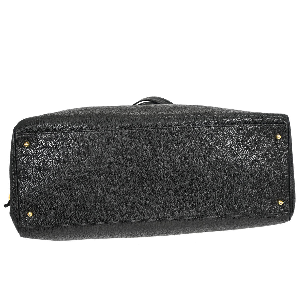 Chanel Black Caviar Supermodel Shoulder Tote Bag