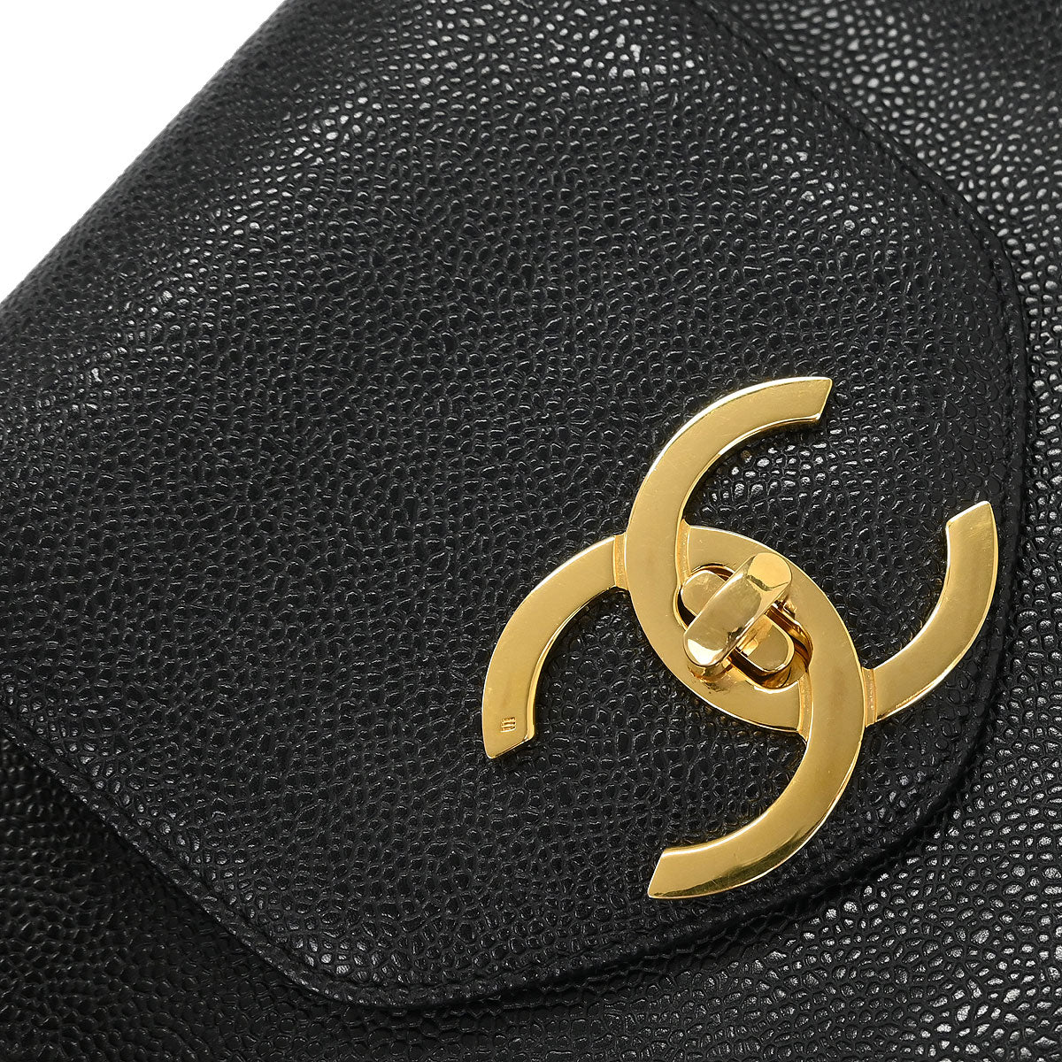 Chanel Black Caviar Supermodel Shoulder Tote Bag