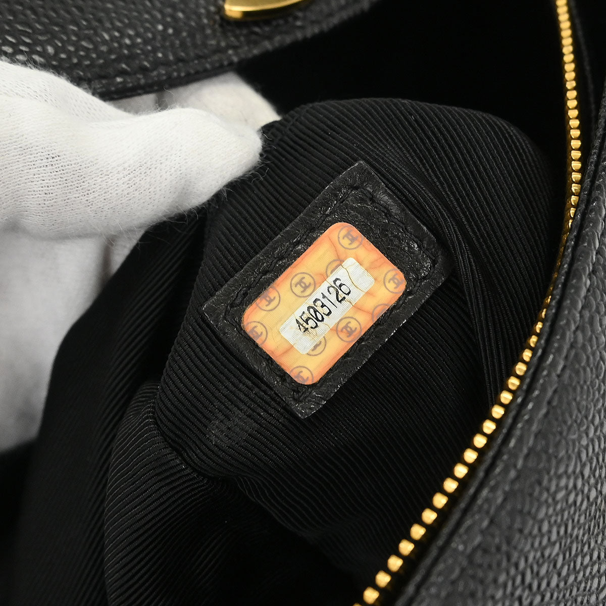 Chanel Black Caviar Supermodel Shoulder Tote Bag