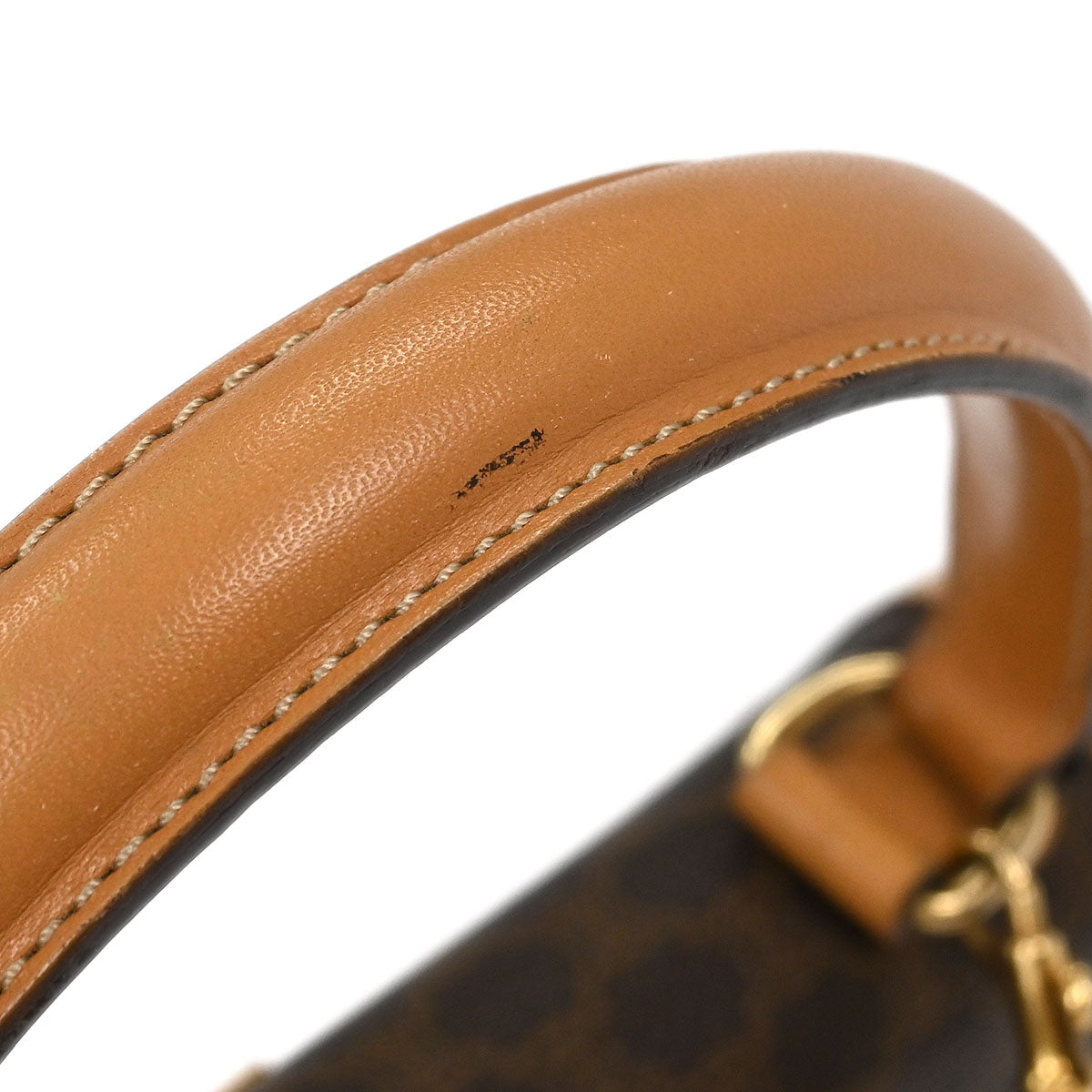 Celine Brown Macadam 2way Shoulder Handbag
