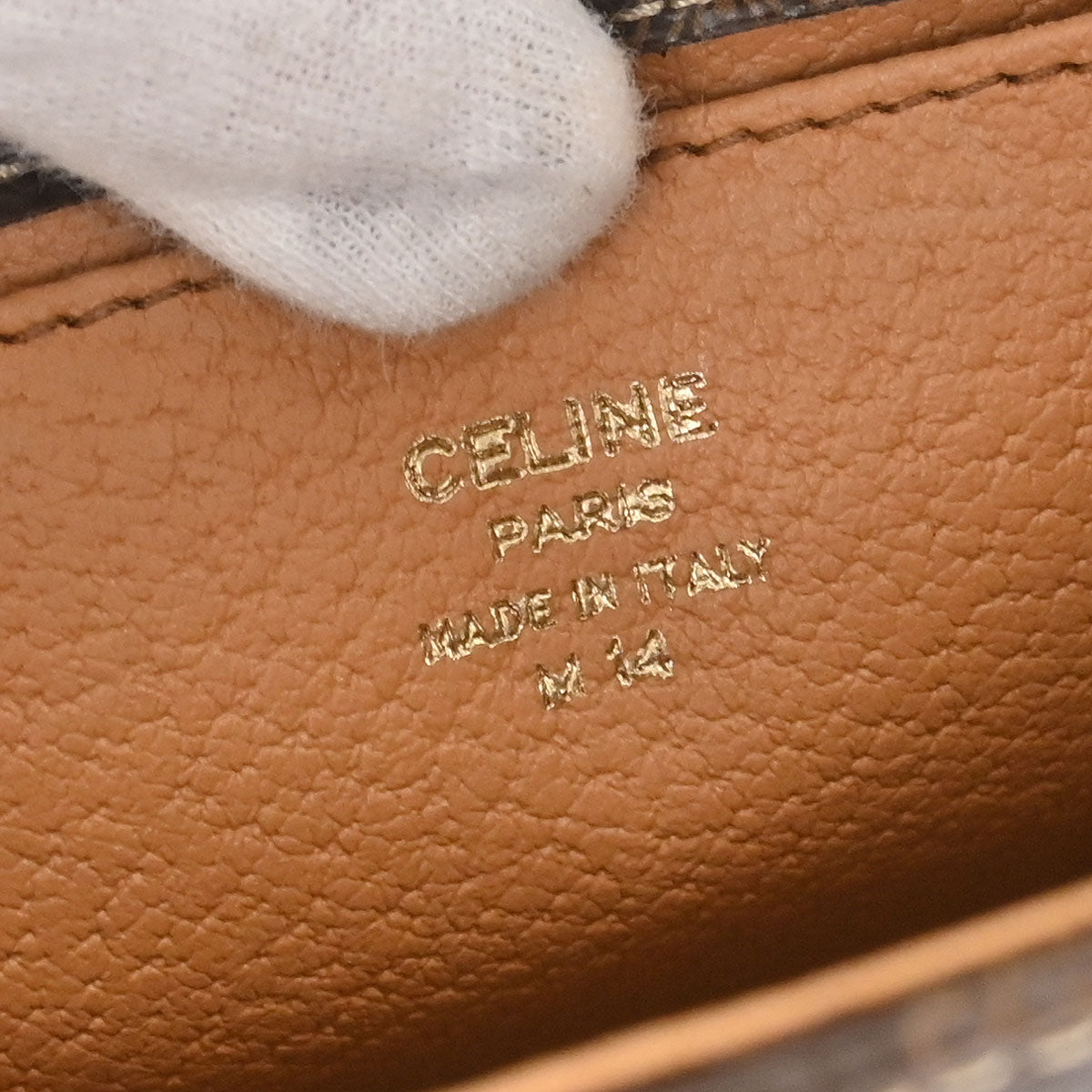 Celine Brown Macadam 2way Shoulder Handbag