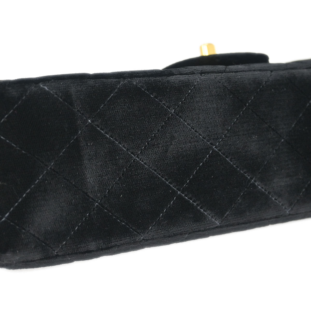 Chanel Black Velvet Handbag