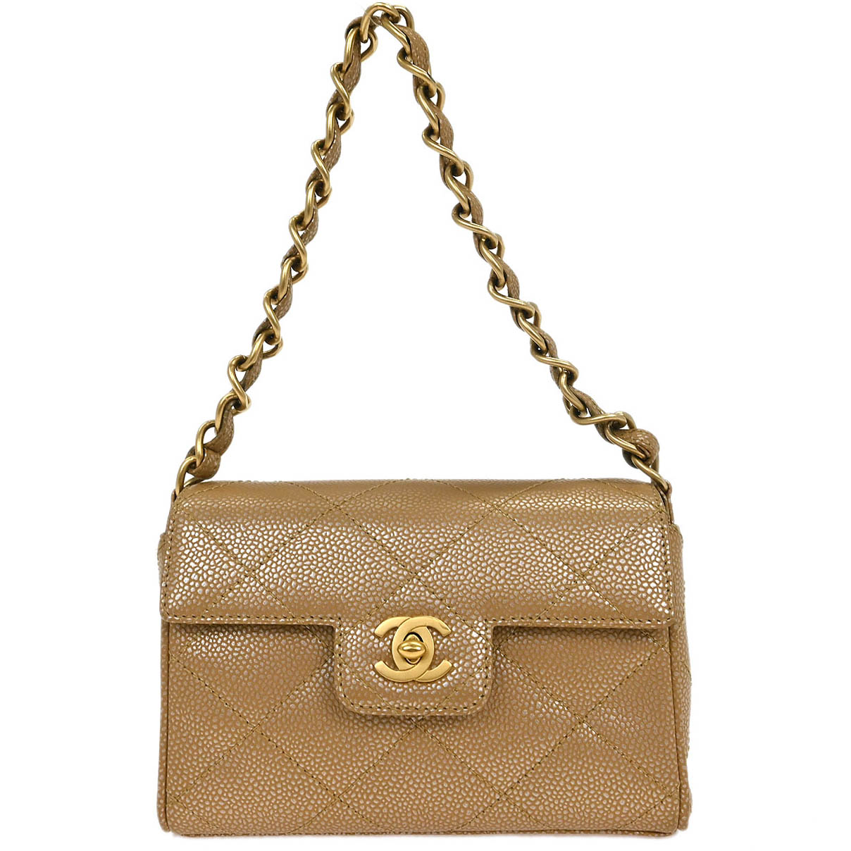 Chanel Beige Caviar Handbag
