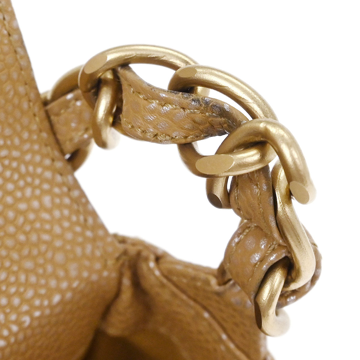 Chanel Beige Caviar Handbag