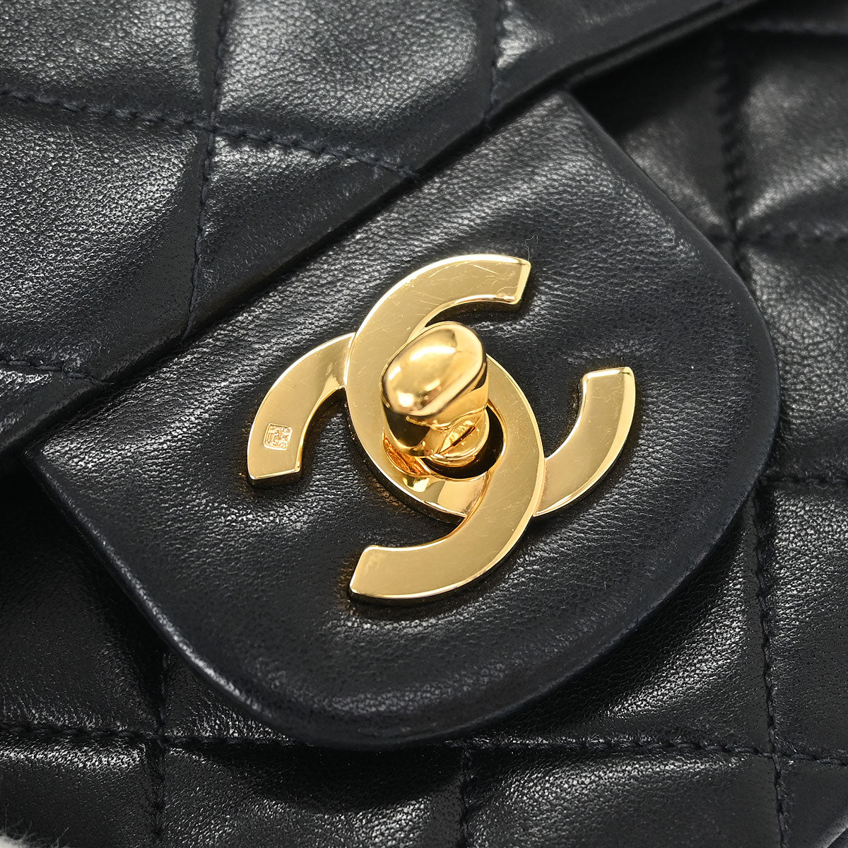 Chanel Black Lambskin Small Classic Double Flap Shoulder Bag