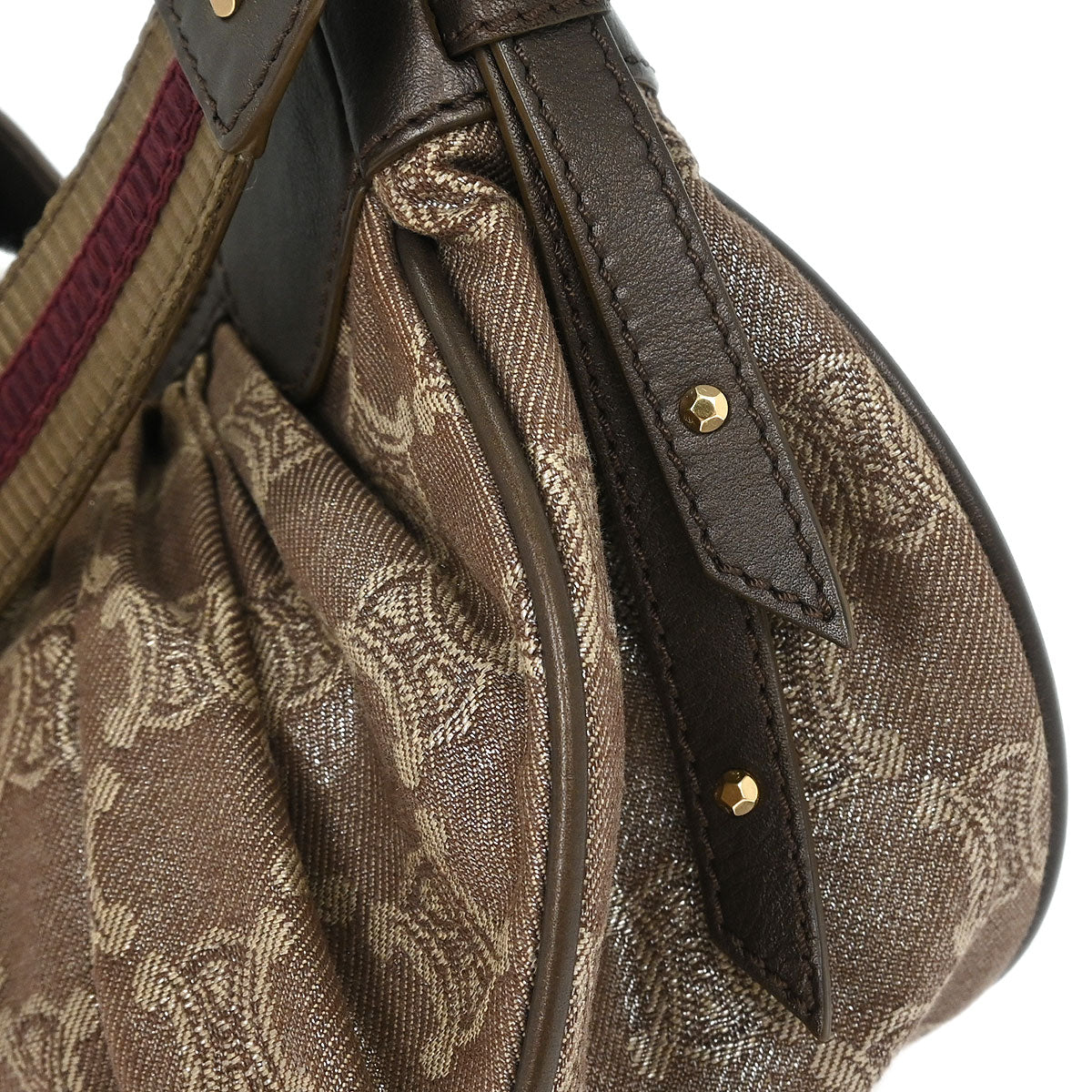 Celine Brown Macadam Shoulder Bag