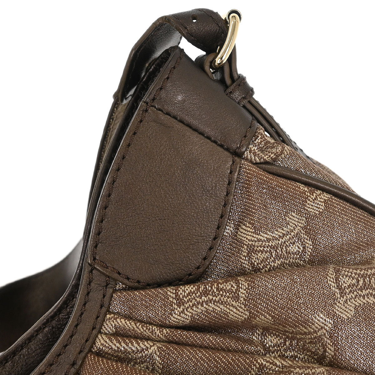 Celine Brown Macadam Shoulder Bag