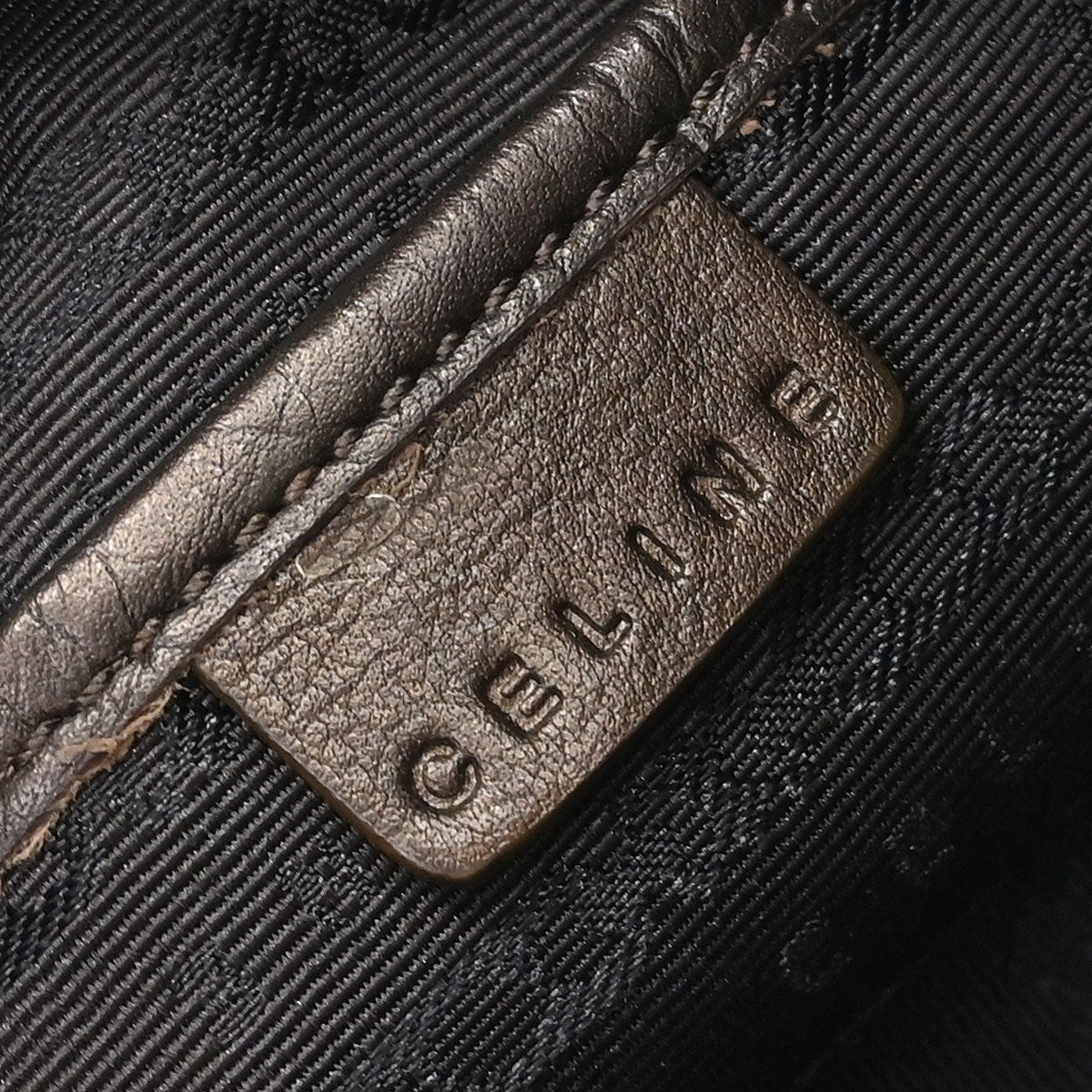 Celine Brown Macadam Shoulder Bag