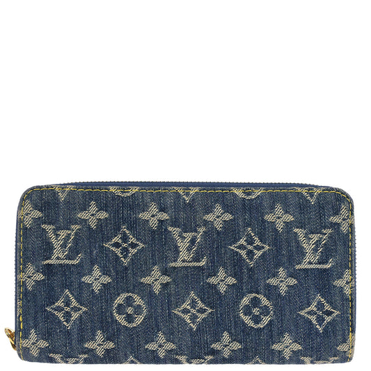 Louis Vuitton Blue Monogram Denim Zippy Wallet M95341