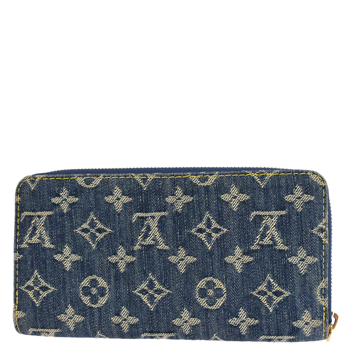 Louis Vuitton Blue Monogram Denim Zippy Wallet M95341
