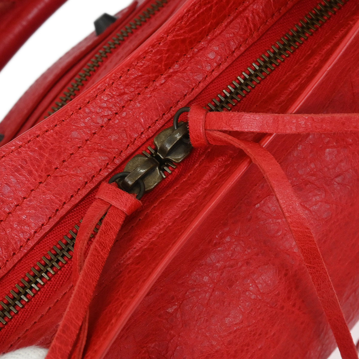 Balenciaga Red The Town 2way Shoulder Handbag